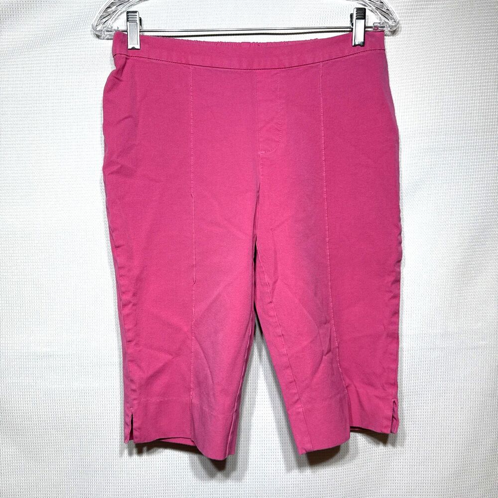Isaac Mizrahi Live! Women's 24/7 Stretch Capri Pants - HOT PINK - Size 6
